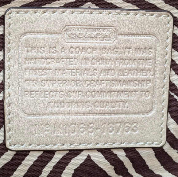 Coach Straw Tote Floral Appliqué Natalie Hampton 16763 Ivory Grey Stud Leather - Picture 16 of 16